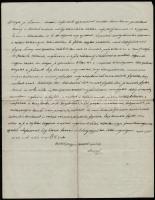 1912 Szatmár, Steuer Ábrahám rabbi, saját kezű levele / Ábrahám Steuer rabbi's letter