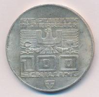 Ausztria 1976. 100Sch Ag "Innsbruck - XII. téli olimpia / Síelő" T:1-,2
Austria 1976. 100...