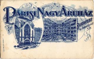 1913 Budapest VI. Párisi Nagyáruház, belső. Andrássy út 39. Rosenthal Gyula Art Nouveau (EK)
