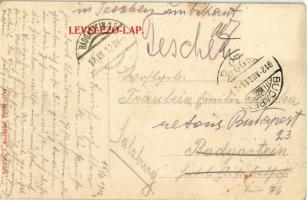 1912 Budapest II. Hűvösvölgy, Villamosvasút végállomás, Balázs Antal vendéglője, BKVT  745. számú vi...