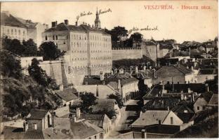 1908 Veszprém, Hosszú utca, üzlet. Pósa Endre kiadása