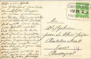 1911 Budapest XVI. Rákosszentmihály, Körvasút és őrház, HÉV (Helyiérdekű Vasút) vasútállomás (EK)