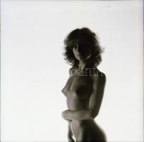 cca 1983 Összekacsintások, szolidan erotikus felvételek, 6 db vintage negatív + 1 db mai nagyítás, d...