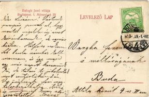 1913 Budapest XI. Gellért-hegy, Balogh Jenő villája. Ménesi út 35.  (EK)