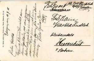 1915 Debrecen, Kemény János "Kis Pipa" vendéglője, belső. Alapíttatott 1878. évben (EK)