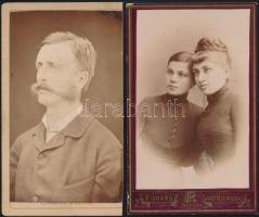 cca 1865 2 db vizitkártya fotó Ellinger, Jastrzembski