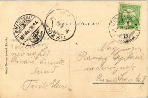 1908 Tiszolc, Tisovec; Gömörvég vasútállomás, tiszolci fogaskerekű vasút vonala, vasutasok, hajtány....