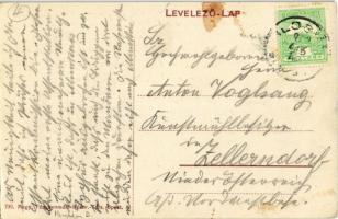 1912 Ilosva, Irsava; Gyógyszertár és utca, templom / pharmacy and street view with church