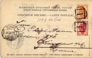 1897 (Vorläufer!) Sankt-Peterburg, Saint Petersburg, St. Petersbourg; Perspective de Nevsky, Gostini...