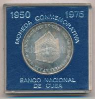 Kuba 1975. 10P Ag, eredeti kék tokban T:1 (eredetileg PP) Cuba 1975. 10 Pesos Ag, in original blue case C:UNC (originally PP) Krause KM#37