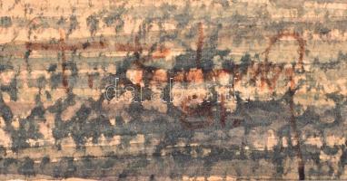 Olvashatatlan jelzéssel: Város a folyóról. Vegyes technika, papír, 30×39 cm