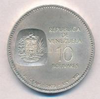 Venezuela 1973. 10B Ag T:1- kis patina
Venezuela 1973. 10 Bolivares Ag C:AU small patina
Krause Y#...