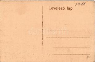 Ópáva, Oppova, Opovo; Werschig Dániel fatelepe és saját kiadása, lovaskocsi / lumber yard and horse ...