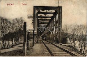 1913 Újvidék, Novi Sad; Vashíd, vasúti híd. Urbán Ignácz kiadása / railway bridge (EK)