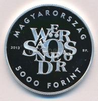 2013. 5000Ft Ag "Weöres Sándor" tanúsítvánnyal T:PP