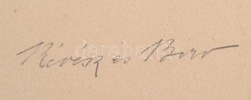 cca 1920 Révész és Bíró műterméből aláírással és hidegpecséttel jelzett vintage fénykép, 17x22 cm, k...