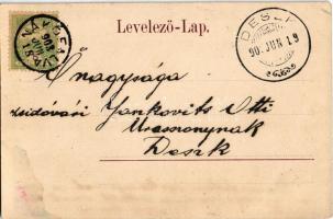 1903 Nákofalva, Nakovo; Karl Kuhn üzletei, Kemper J. üzlete, Községháza és Állami iskola, Vendégfoga...