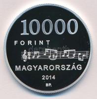 2014. 10.000Ft Ag "Egressy Béni"  tanúsítvánnyal T:PP