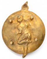 Pajzán réz tálka, 14×11 cm