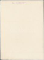 cca 1934 Kinszki Imre (1901-1945) budapesti fotóművész pecséttel jelzett vintage alkotása (Tél), 18x...