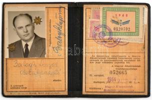 1941-1980 Vegyes igazolvány tétel, 11 db. Közte munkakönyvek, katonai igazolvány, vasutas igazolvány...