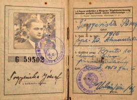 1939-1964 Vegyes egy névre szóló igazolvány tétel, közte katonai, sport, és MABÉOSZ igazolvánnyal is