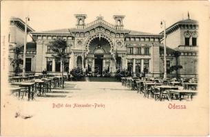 Odessa, Buffet des Alexander Parks / restaurant, terrace (EK)