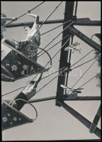 cca 1968 Dr. Sólyi József (?-?) hagyatékából 2 db vintage fotóművészeti alkotás, az egyik pecséttel ...