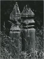 cca 1980 Gebhardt György (1910-1993): Sírjelek I-II., feliratozott vintage fotóművészeti alkotások, ...