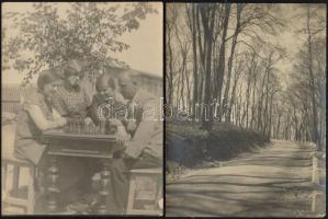 cca 1910 és 1943 között készült 13 db vintage fotó, különféle témákról, egy része jelzett és/vagy da...