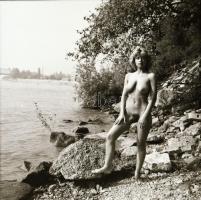 Se vele, se nélküle, szolidan erotikus felvételek az 1980-as évekből, 8 db vintage negatív + 1 db ma...