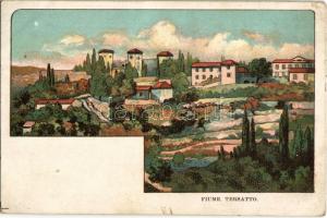 Fiume, Rijeka; Tersatto / Trsat. litho (tiny tear)