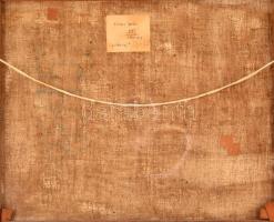 Kokas Ignác (1926-2009): Váli táj. Olaj, vászon, jelzett, sérült keretben, 50×60 cm