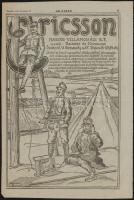 1915 Ericsson Magyar Villamossági Rt./Palace Szálloda, nagyméretű újságreklám, 39x26 cm