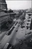 cca 1985 Budapesti villamosok, 11 db vintage fotó, többsége datált, 9x14 cm és 13x18 cm között +  	c...