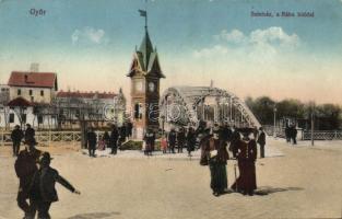 Győr színház a Rába parton