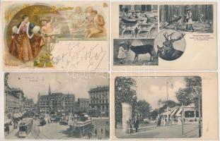 76 db RÉGI német városképes lap, érdekesebb darabokkal / 76 pre-1945 German town-view postcards with many interesting pieces
