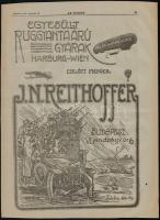 1915 Renault Reiman Gyula Teher és Személy Autók/ Egyesült Ruggyantaárú Gyárak I.N. Reithoffer, nagy...