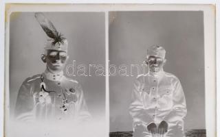 cca 1930-as évek, Eger, a Foto-GRÁF műterem hagyatékából 16 db - katonai témájú - üveglemez negatív,...