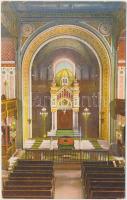 1915 Szombathely, Congr. Izraelita templom belső, zsinagóga belső / synagogue interior + "1. sz. egyleti tartalékkórház Szombathely"