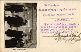 1927 Pécs, Dgt. bányaigazgatóság és Gróf Széchenyi István akna. Hátoldalon Kalmár Zoltán üzlete előt...