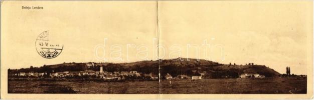 Alsólendva, Dolnja Lendava; Balkányi Ernest kiadása, panoramacard