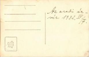 1932 Arad, Árvíz a Maros folyón / flood at Mures river. Sándor photo