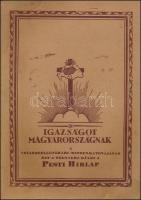 cca 1928 Igazságot Magyarországnak! Trianon kegyetlen tévedései, főszerk.: Légrády Ottó, a Pesti Hírlap melléklete, papírkötésben, eredeti védőtokban