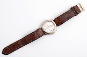 Seiko SQ100 kinetikus óra. Működő jó állapotban, bőr szíjjal