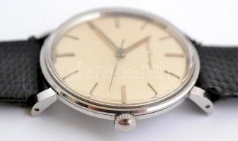 Girard-Perregaux mechanikus karóra. Szép számlappal működő, jó állapotban, bőr szíjjal