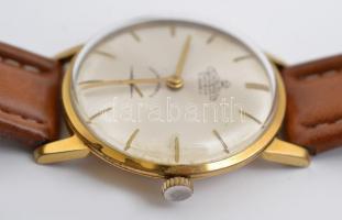 Cornavin mechanikus karóra. Szép számlappal működő, jó állapotban, bőr szíjjal