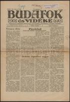 1931 Budafok és vidéke. VI. évf. 17.,20 számok, 1931. május 2., 23. Szerk.: Poós Rezső. Bp., Klein M...