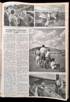 1940 A Pesti Hírlap Képes Vasárnapja c. képes magazin teljes évfolyama két kötetben