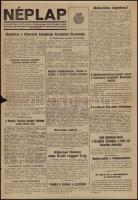 1956, Debrecen, Néplap. Debreceni Szocialista Forradalmi Bizottmány Lapja. XIII. évf. 254. sz., 1956. okt. 28., szakadozott, 2 p.